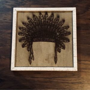 Rustic Native American Indian Headdress Wall decor